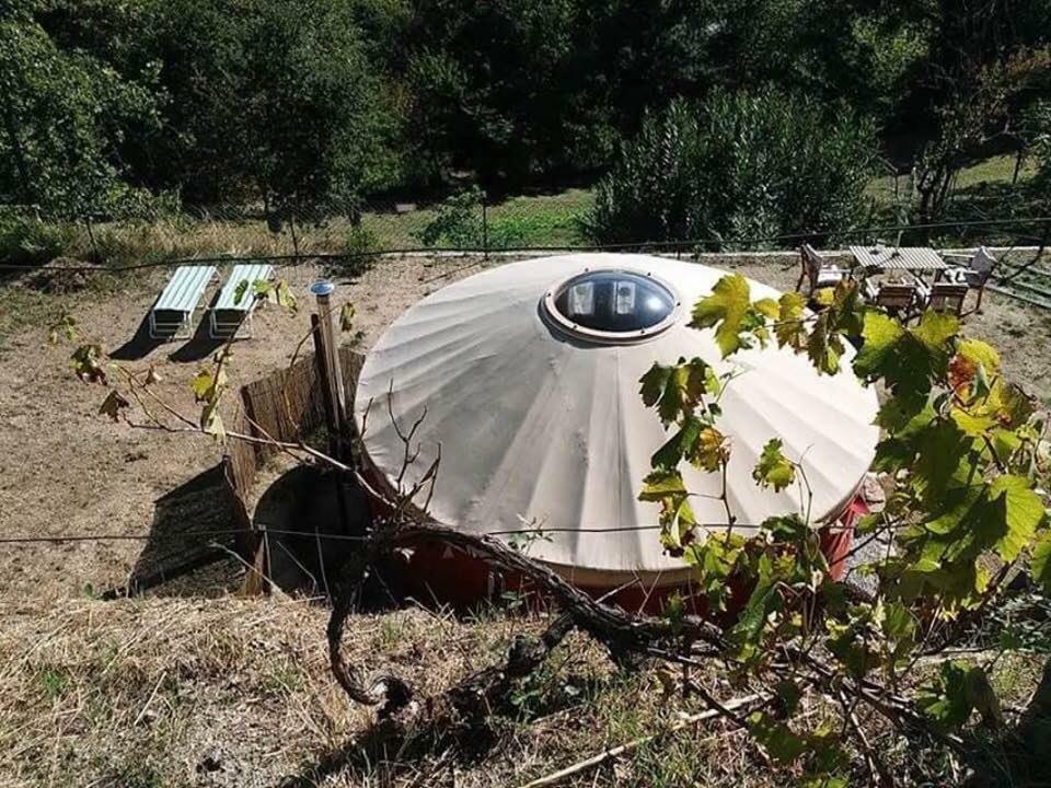 Woodpecker Yurt Hotell Santa Cruz do Douro Exteriör bild